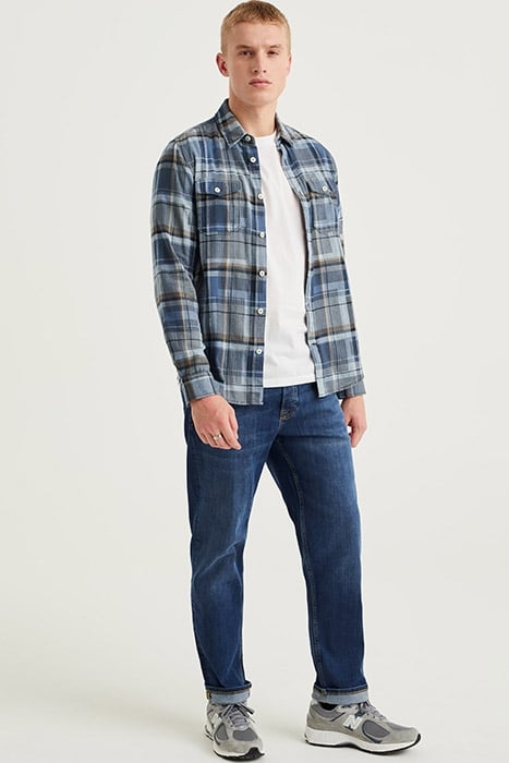 5-POCKET MID WAIST DARK BLUE 3