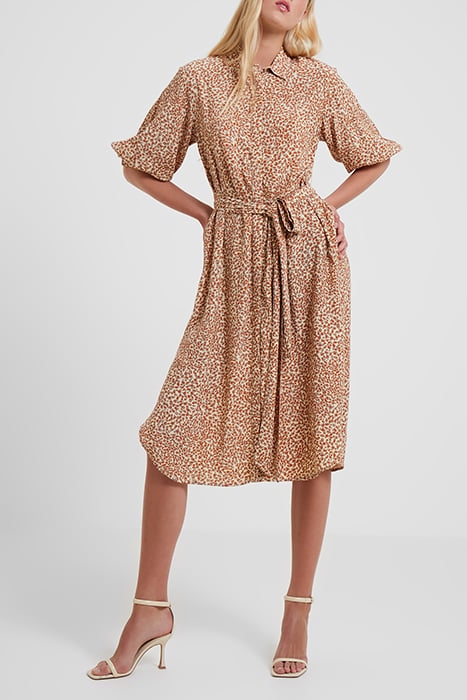 CADIE DELPHINE DRAPE SHIRT DRESS SHIFTING SAND 2