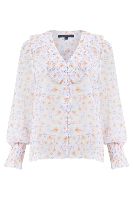 CAMILLE RECYCLED HALLIE CRINKLE TOP SUMMER WHITE MULTI 4