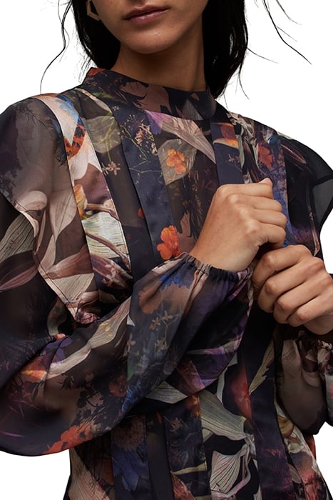 FLEUR LS TIPPI DRESS RUST BROWN 4