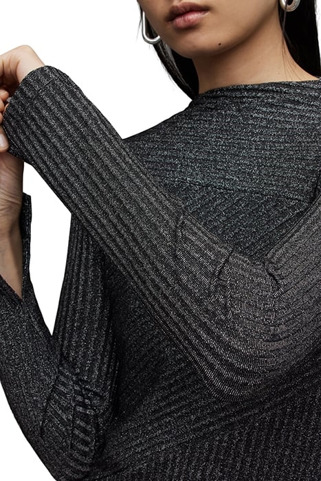 GIA SPARKLE DRESS DARK SILVER 7