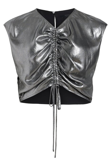 CARLA METALLIC TOP GUNMETAL GREY 4