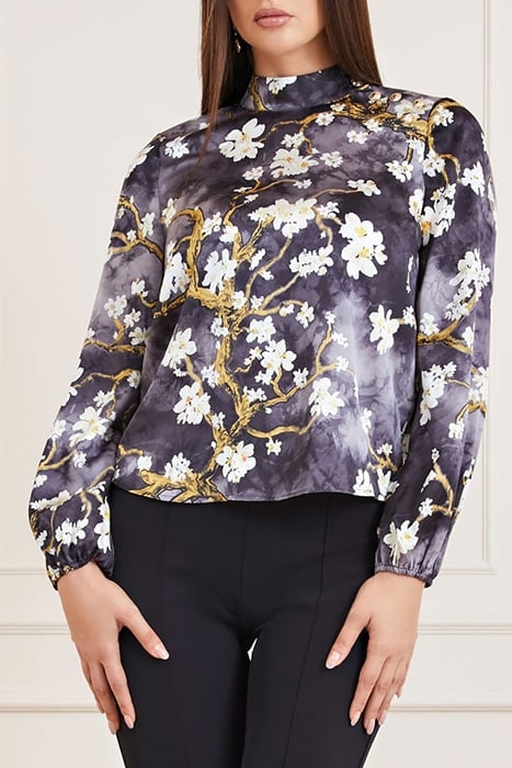 BLOSSOM BLOUSE BLACK CAVE 1