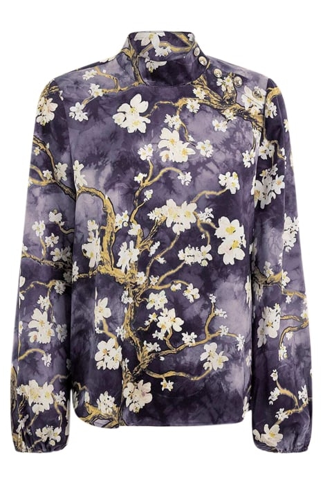 BLOSSOM BLOUSE BLACK CAVE 4