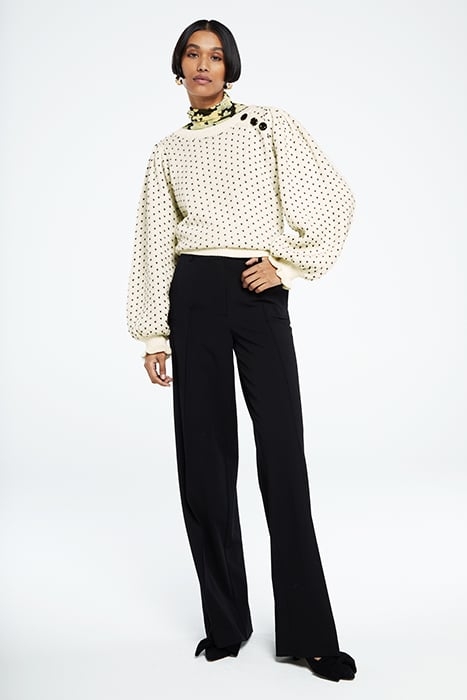 LOVE PULLOVER CREAM WHITE/BLACK 2