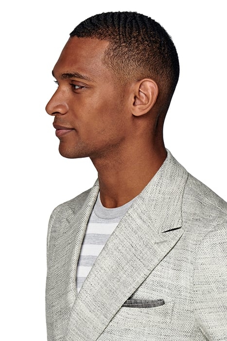 LIGHT GREY HERRINGBONE HAVANA SUIT LIGHT GREY 8