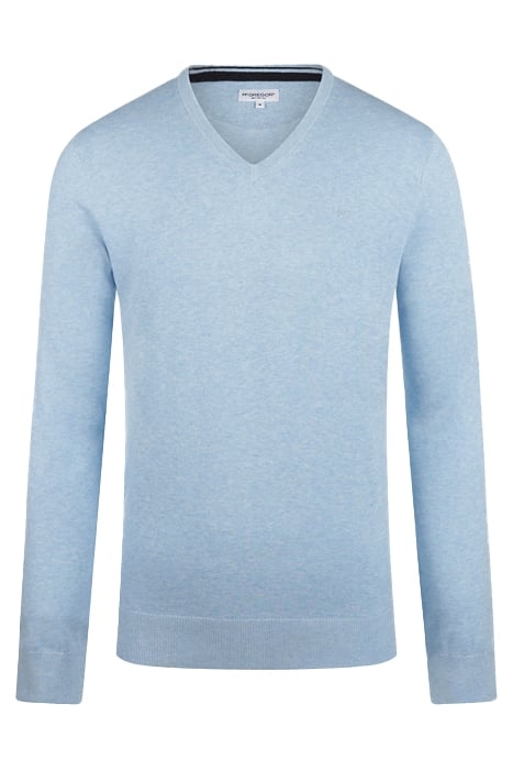 V NECK SWEATER LIGHT BLUE 1
