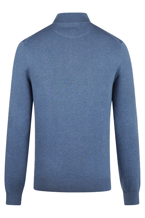 ZIP MOCK SWEATER MEDIUM BLUE 2