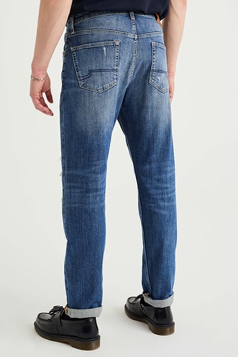 5-POCKET MID WAIST DARK BLUE 2