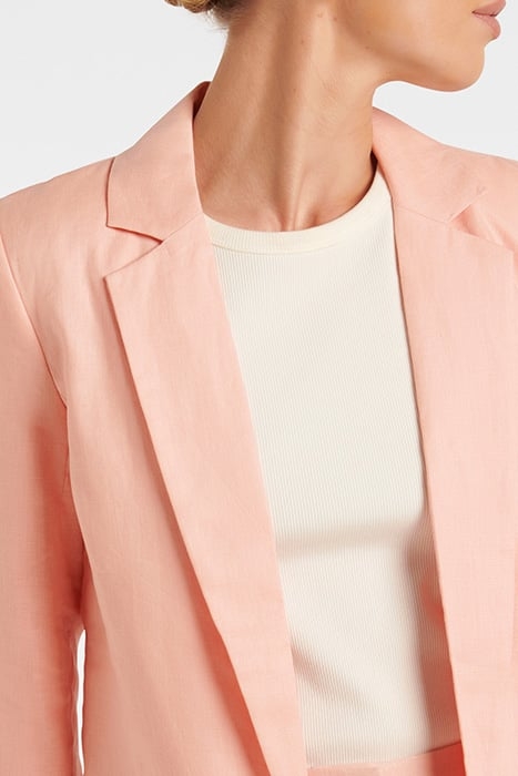 LUCY LINEN BLAZER LUCY LINEN BLAZER PINK COTTON 6
