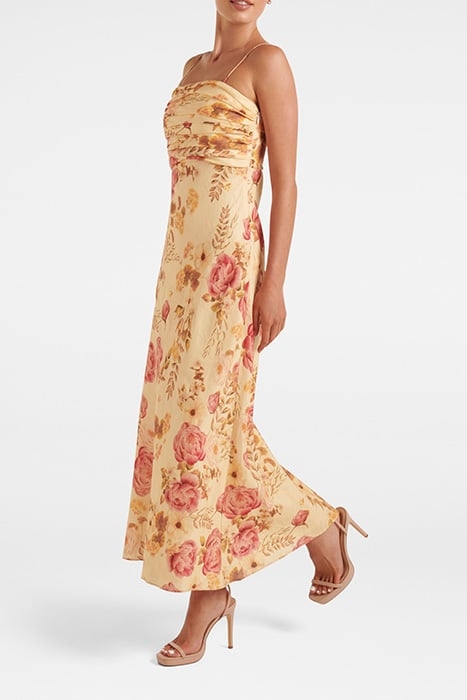 TASMIN STRAPLESS MIDI DRESS HILLVIEW FLORAL 4