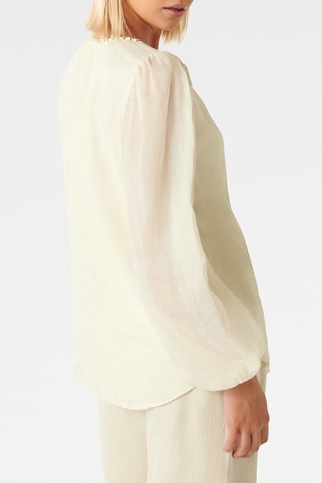 BLAIR CHAIN DETAIL BLOUSE NEUTRAL 2