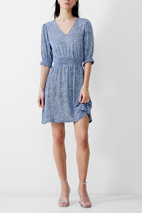 BERNICE SHIRRED DRESS SHORT PLACIDBLUE/DKNVY/WHT 2