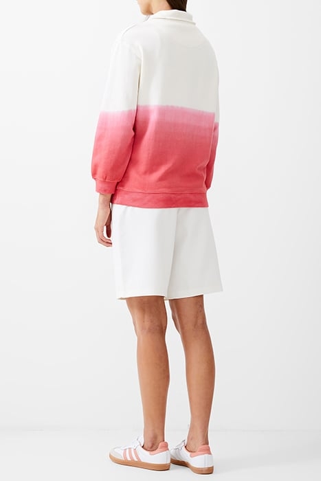 FC OMBRE HALF ZIP SWEAT CAMELLIA/IVORY 3