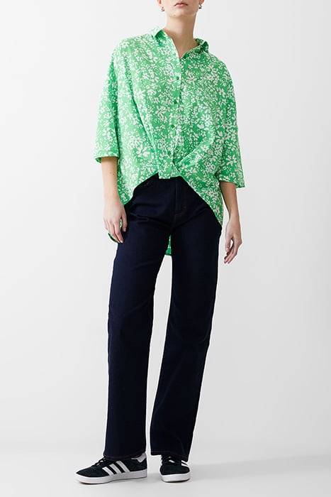 FLORALE TWIST CREPE LIGHT TOP POISE GREEN/WHITE 2