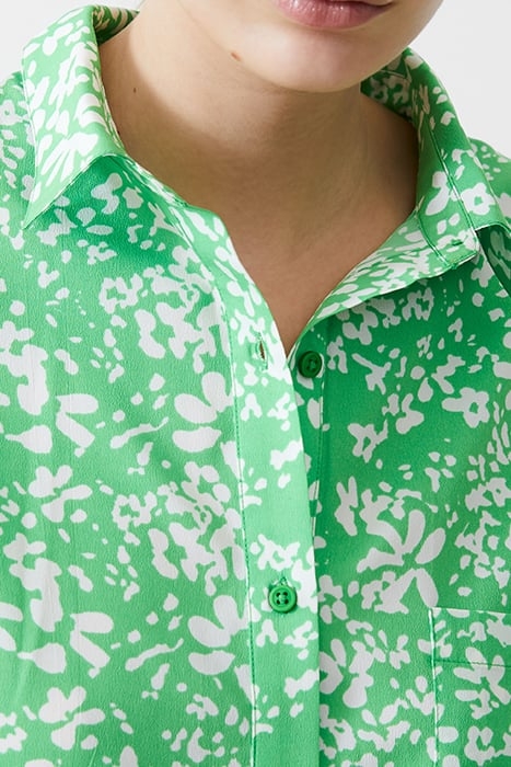 FLORALE TWIST CREPE LIGHT TOP POISE GREEN/WHITE 4