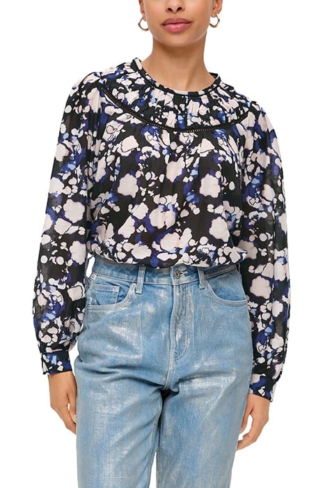 QS FEMALE BLOUSES GREY/BLACK 1