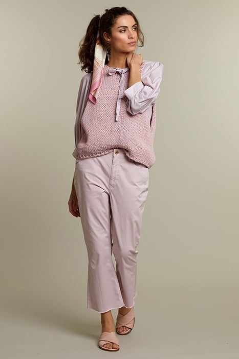 PURPLE CROPPED BOOTCUT PANTS 3