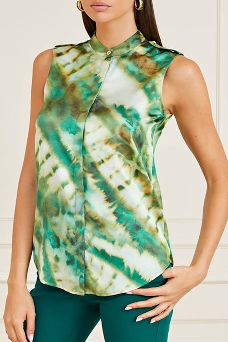 THE ICON SLEEVELESS ELUSIVE TOP PRINT 1