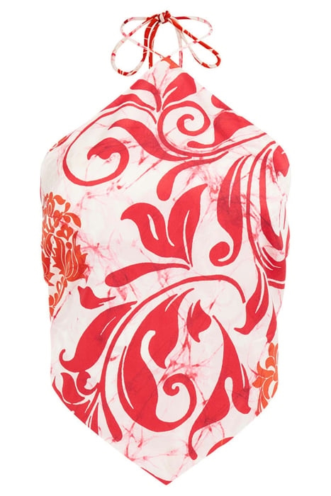 DEX HALTER TOP BATIK SCROLL PRINT 4