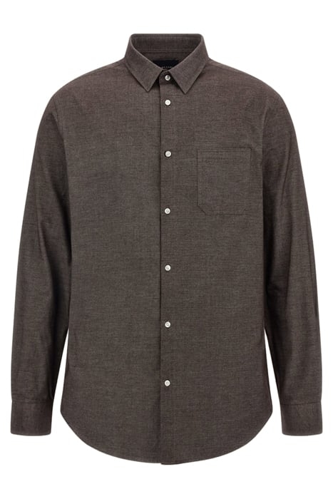 CHARLES ITALIAN COLL BROWN/WHITE FORMAL SHIRT 4