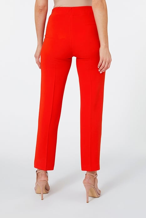 SLIM-FIT CADY TROUSERS ORANGE 2