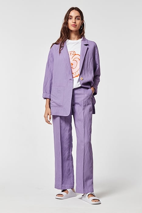 HERRINGBONE STRIPES TERCIO TROUSERS PURPLE 2