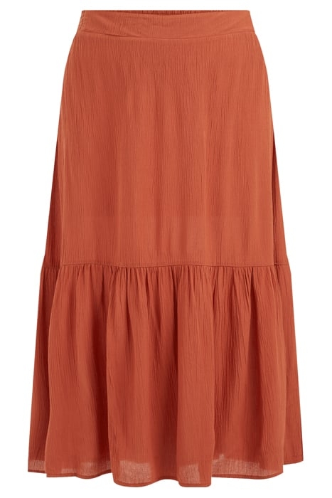 SKIRT MEDIUM LENGTH RUST BROWN 4