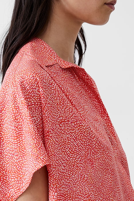 BERNICE CREPE LIGHT POPOVER MANDARIN/SEAPINK/IVR 5