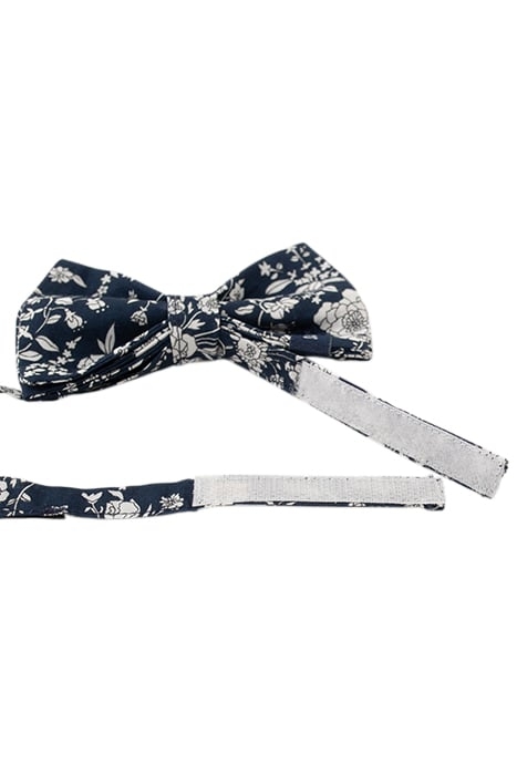 BOY'S NAVY FLORAL PRINT BOW TIE 4