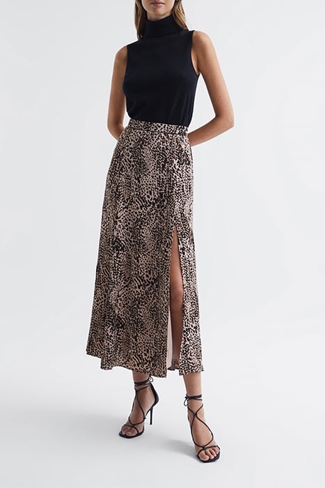 KATIA-SLIP SKIRT BROWN 3