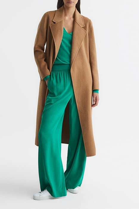 JEMMA-SILK WIDE-LEG & FLARED PANTS GREEN 6