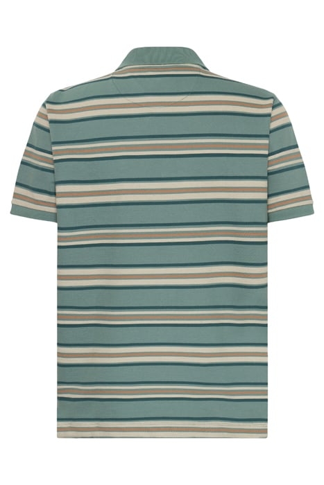 FITZSI MULTI STRIPE POLO OCEAN TEAL 2