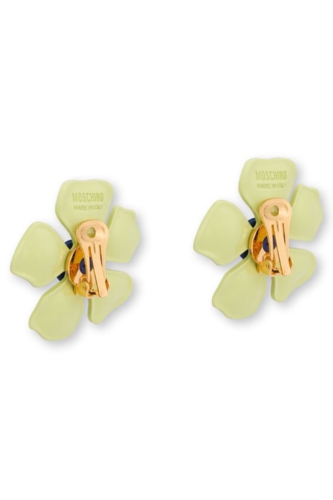 60'S FLOWER EARRINGS GREEN 3