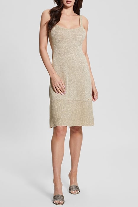 SL MARION RUFFLE DRE BEIGE BLANCO LUREX 7