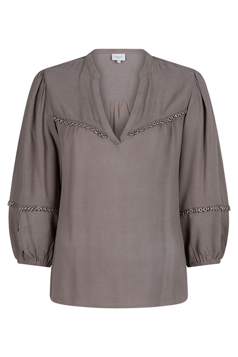 D6VALE EYELET DETAILED TOP WARM GREY 3