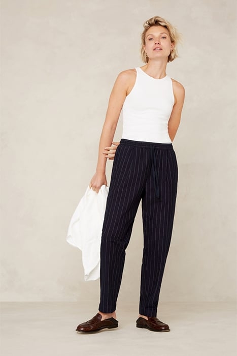 LOURDES INDIGO STRIPE HEMP 1