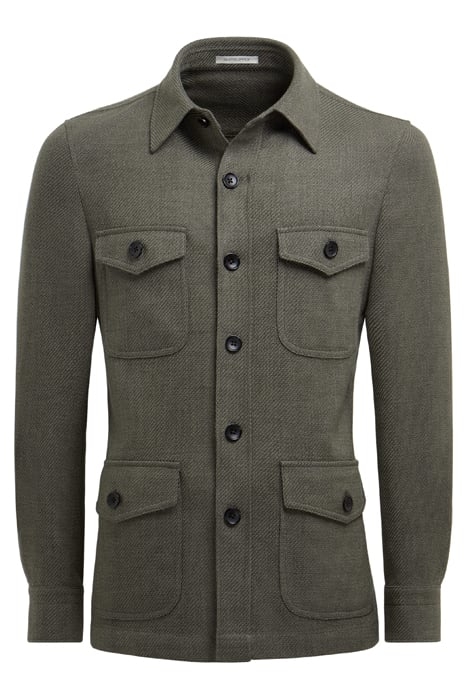 SHIRT JACKET-MID GREEN DARK GREEN 4
