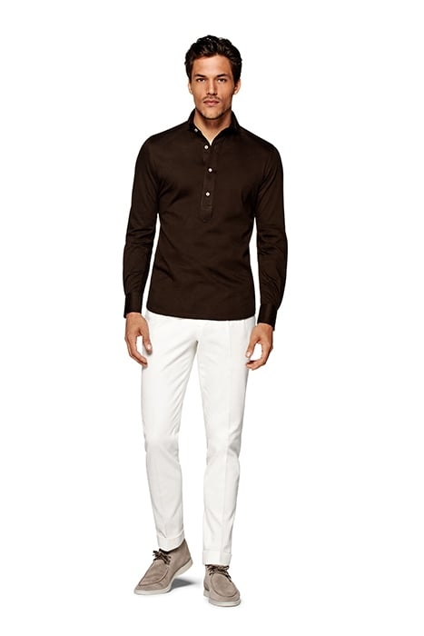 KNITTED HAZEL POPOVER DARK BROWN 4