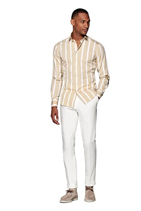 BOLD STRIPE BLOND CAMEL LIGHT BROWN 3