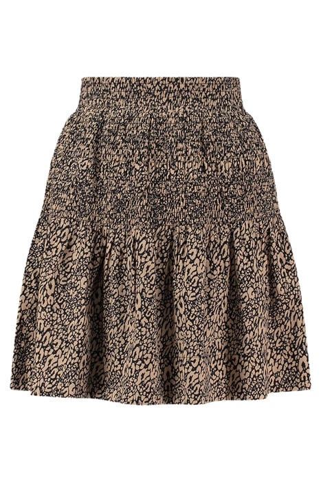 RISO SMOCK SKIRT BLACK/TAUPE 1