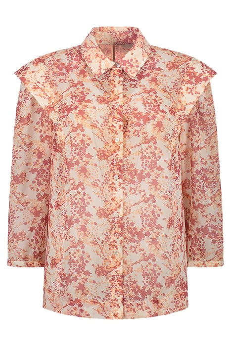 ROSIE BLOUSE PALE RED FLOWER 1