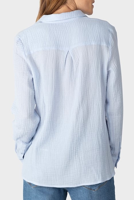 BLOUSE WOVEN LONG SLEEVES XENON BLUE 2