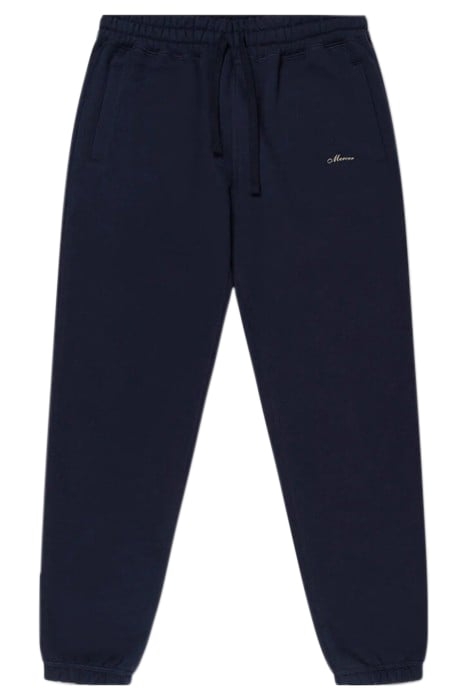 THE MERCER CALLIGRAPH SWEATPANTS NAVY 1