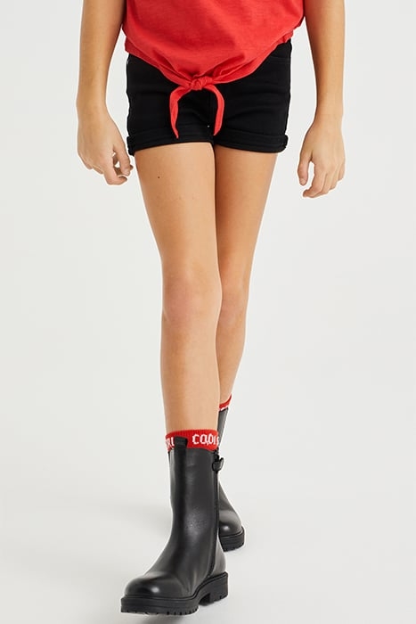 5-POCKET MID WAIST BLACK 1