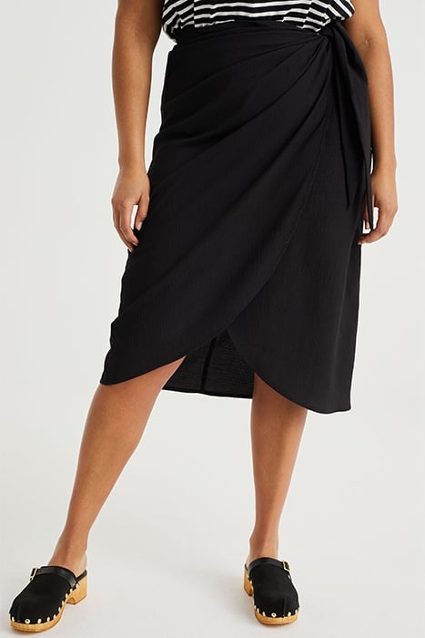 SKIRT MEDIUM LENGTH BLACK 1