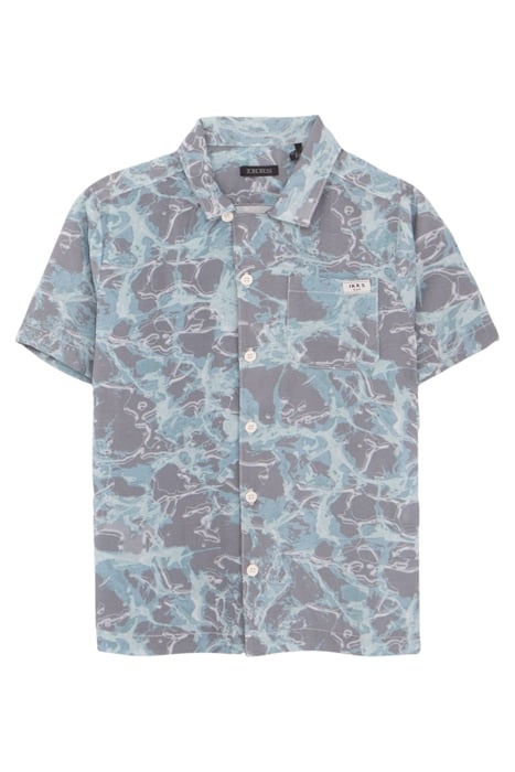 BOYS’ BLUE AQUATIC MOTIF LENZING™ ECOVERO™ VISCOSE SHIRT 1