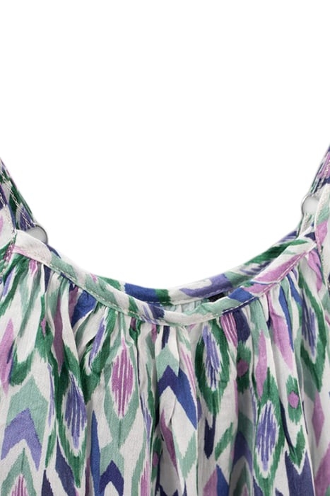 GIRLS’ OFF-WHITE IKAT DIAMOND PRINT TOP 5