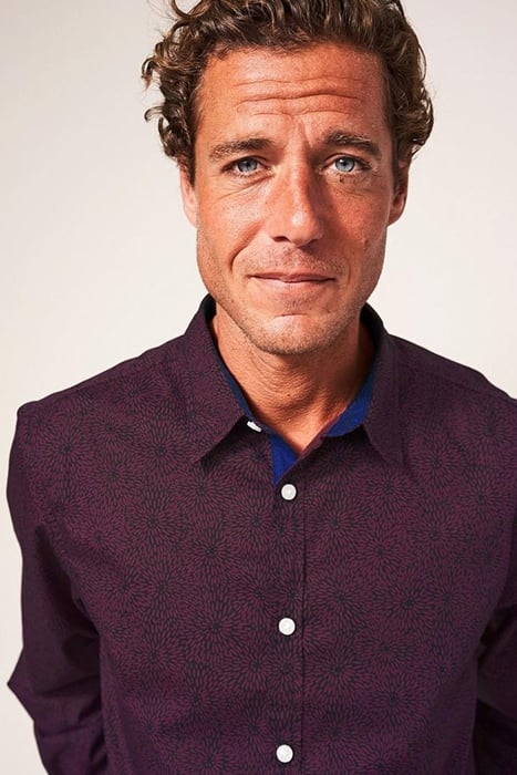 PARTY FLORAL PRINTED SHIRT MID PLUM 5