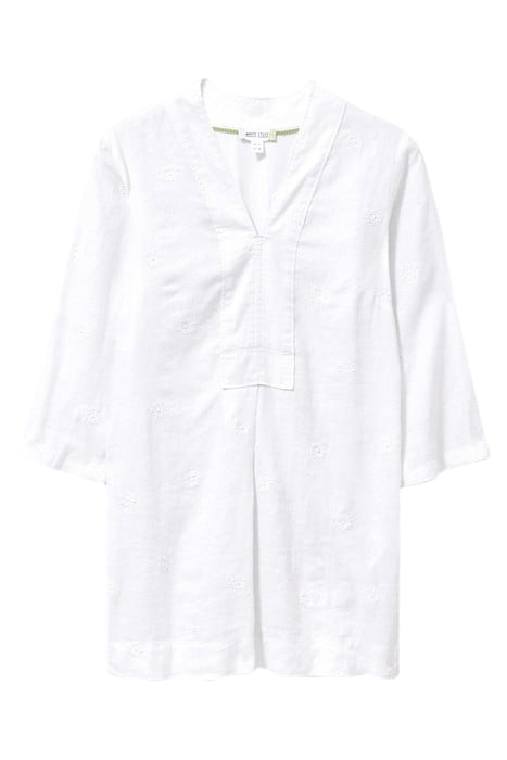 MARIANNE LINEN TUNIC WHITE 4